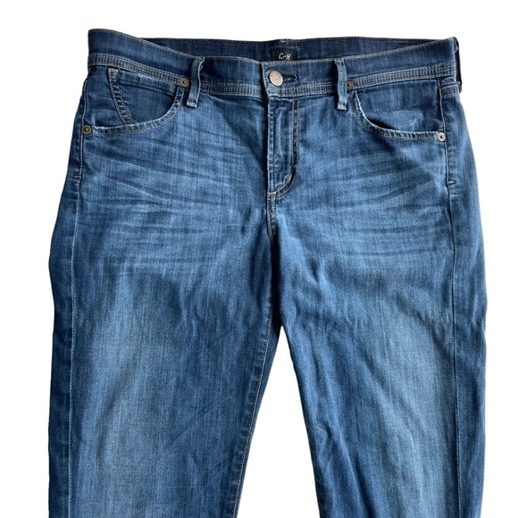 Citizens of Humanity Dani Cropped Straight Leg Jean Blue Size 30 cuffed denim - Picture 3 of 8